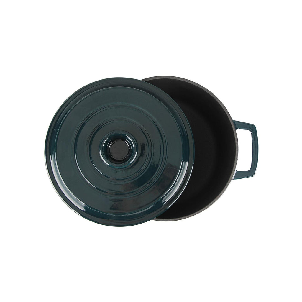 MasseIron - Cocotte Ronde - Fonte Émaillée - Émeraude