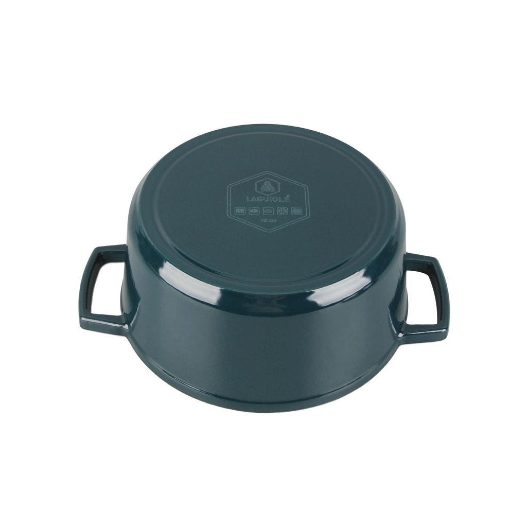 MasseIron - Cocotte Ronde - Fonte Émaillée - Émeraude
