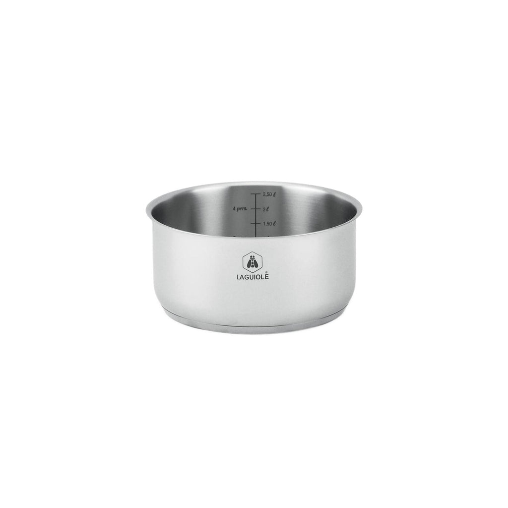 Réactif - Lot De 3 Casseroles Amovibles - Inox - Argent