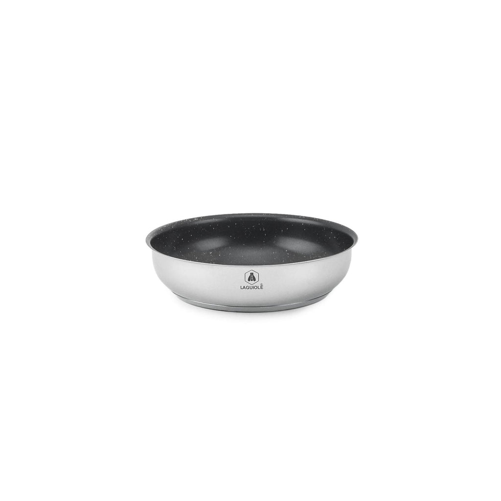 Réactif - Set of 3 Removable Non-Stick Frying Pans - Stainless Steel - Silver