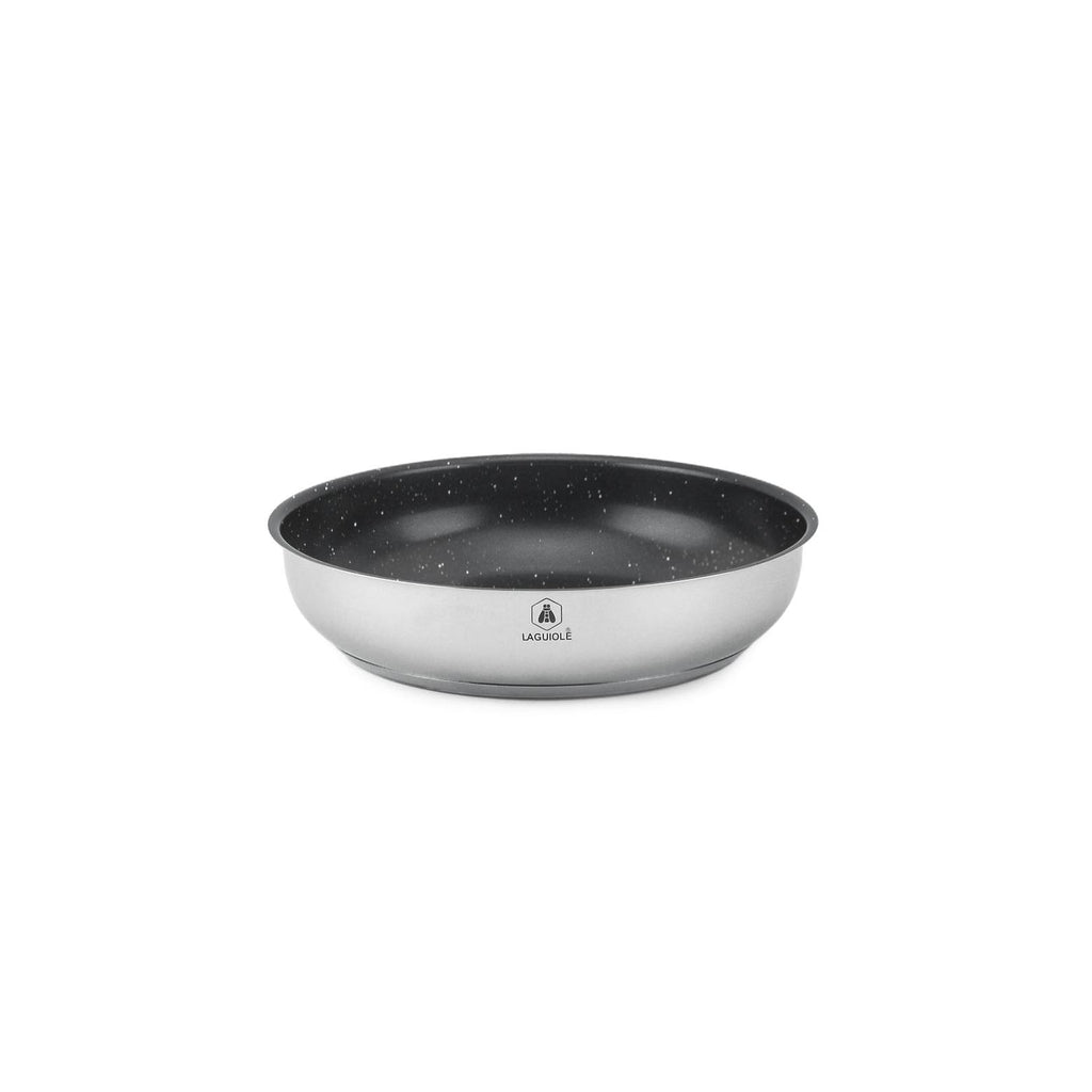 Réactif - Set of 3 Removable Non-Stick Frying Pans - Stainless Steel - Silver
