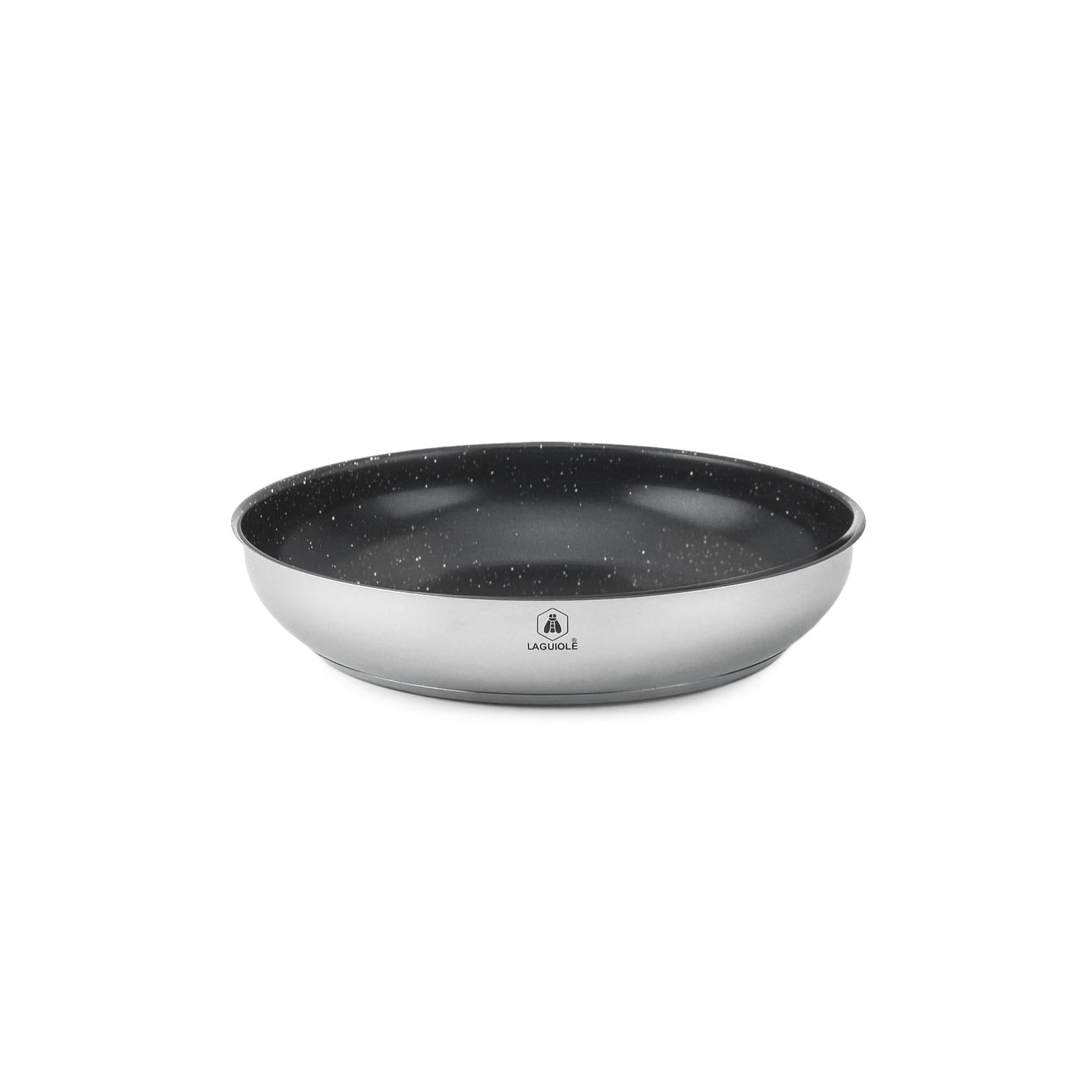Réactif - Set of 3 Removable Non-Stick Frying Pans - Stainless Steel - Silver