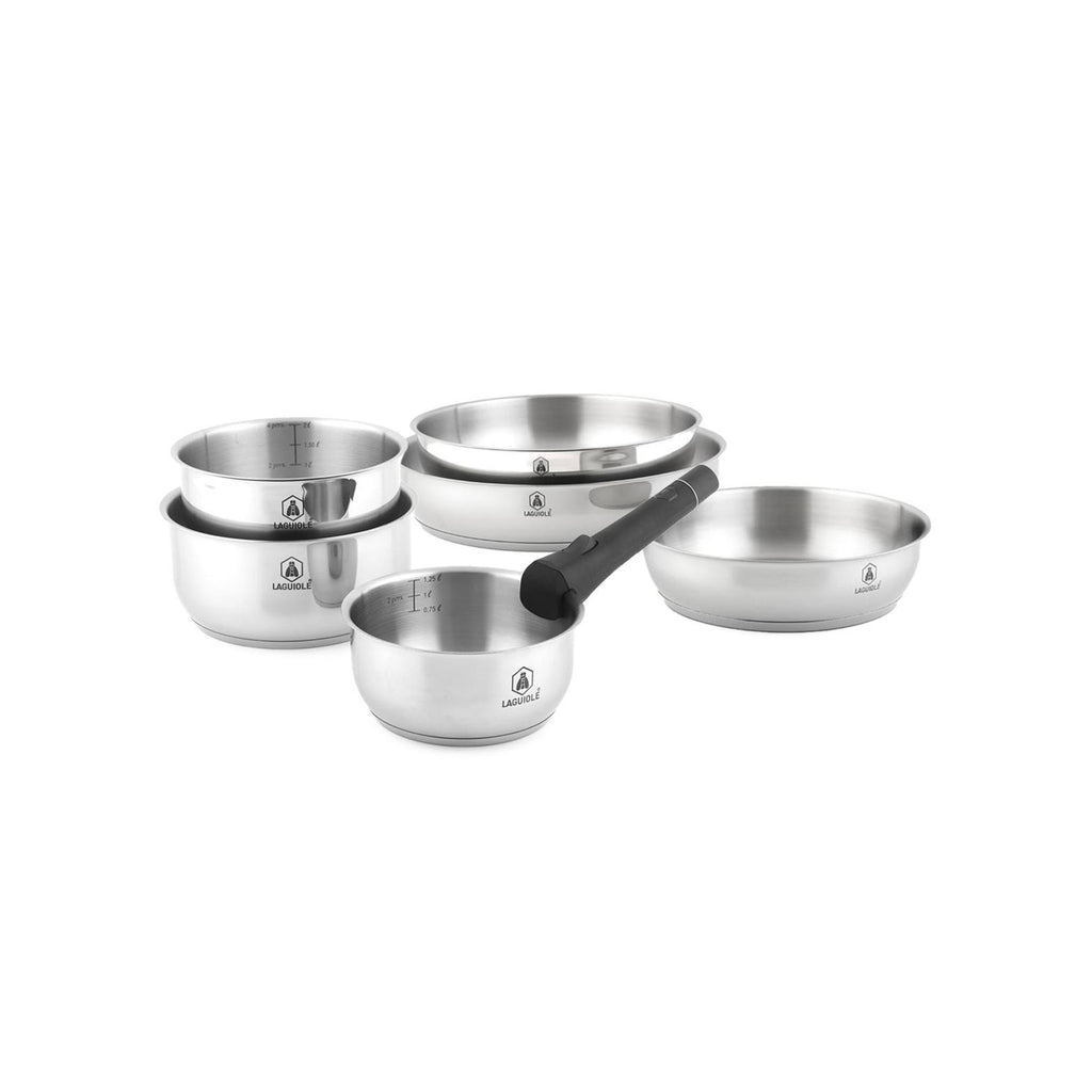 Réactif - Set 7 Pièces Amovible - Inox - Argent