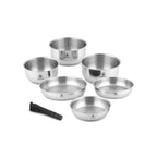 Réactif - Set 7 Pièces Amovible - Inox - Argent