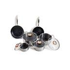 BlackSteel - Set 10 Pièces - Inox Triplex - Argenté
