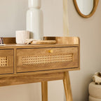 Palmo - Console 2 Tiroirs - Rotin