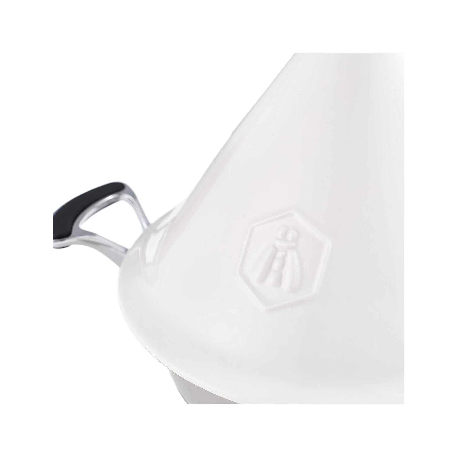 Tajine Avec Couvercle Céramique - Inox - Blanc