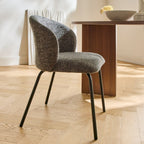 Vesper - Lot De 2 Chaises - Tissu Chiné & Métal