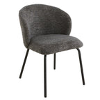 Vesper - Lot De 2 Chaises - Tissu Chiné & Métal