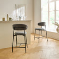 Lot de 2 - Tabouret De Bar Draco - Gris