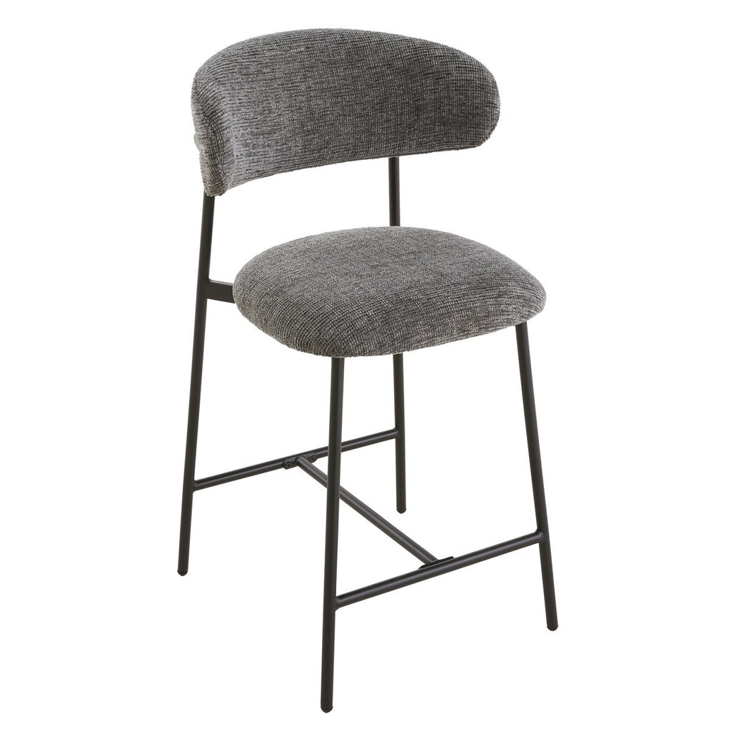 Lot de 2 - Tabouret De Bar Draco - Gris