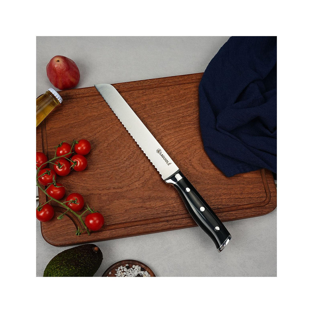 Essentials - Cuchillo para pan - Acero - Negro