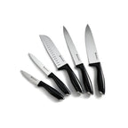 Lumin - Bloque + 5 Cuchillos - Acero - Negro