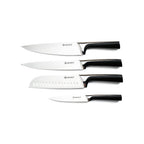 ScintiBois - Bloc + 4 Couteaux - Acier - Noir