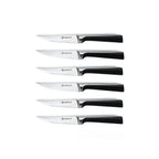 ScintiBois - Set 6 Couteaux - Acier - Noir