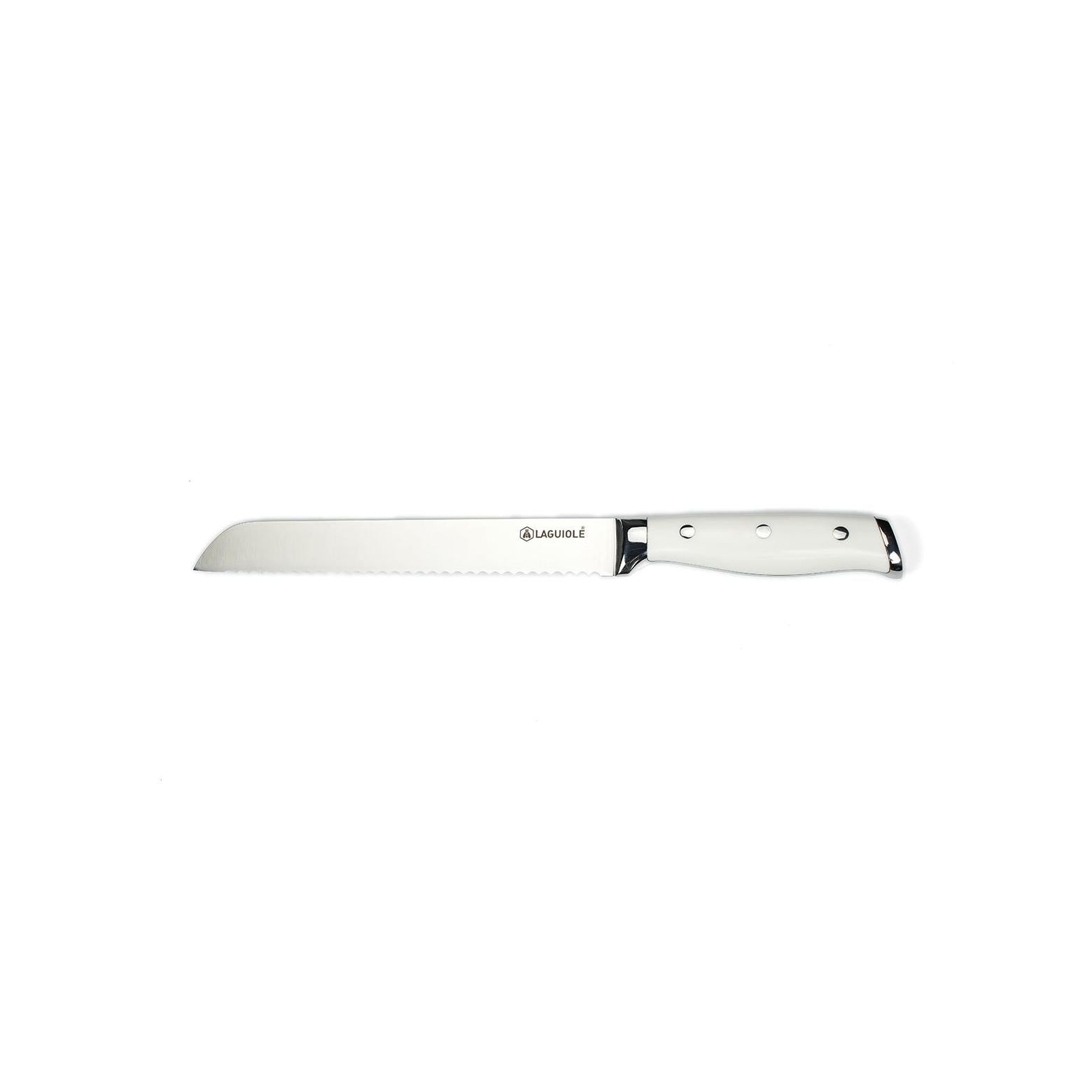 Élégance - Couteau À Pain - Acier - Blanc