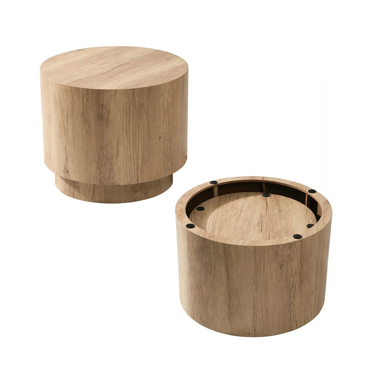 Maia - Lot De 2 Tables Basses Rondes