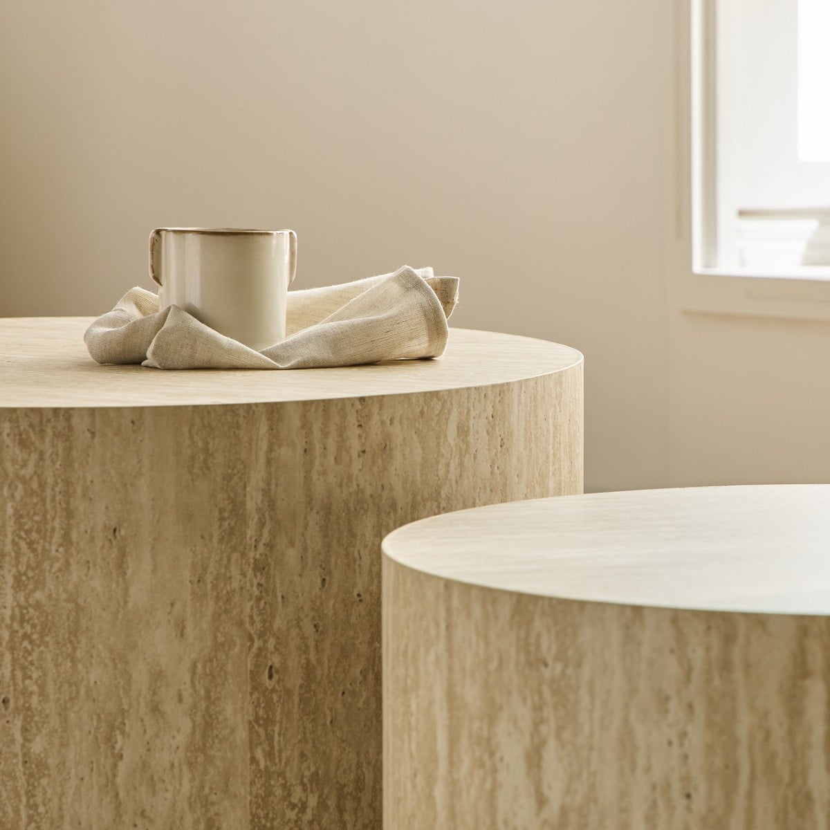 Maia - Lot De 2 Tables Basses Rondes
