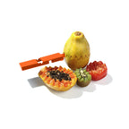 Set 3 Pièces Épluche-Légumes + Éplucheur Julienne + Mini Râpe - Orange / Argent