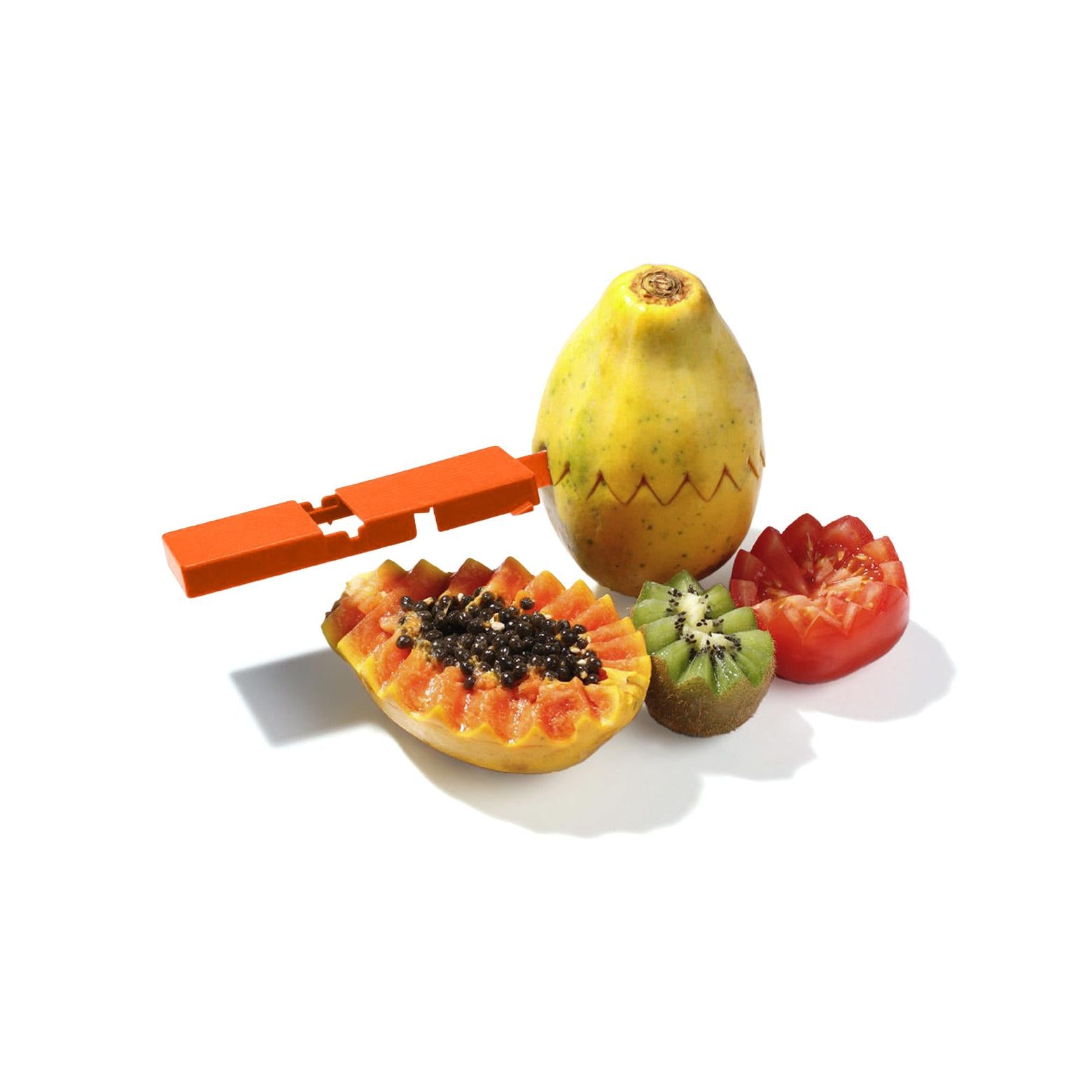 Set 3 Pièces Épluche-Légumes + Éplucheur Julienne + Mini Râpe - Orange / Argent