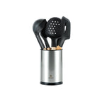 Sève - Set 6 Ustensiles De Cuisine - Inox Et Bois D'Acacia - Argenté / Bois