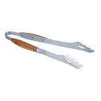 Sève - Set 2 Ustensiles Barbecue Spatule + Pince - Acier Et Bois D'Acacia - Argenté / Bois