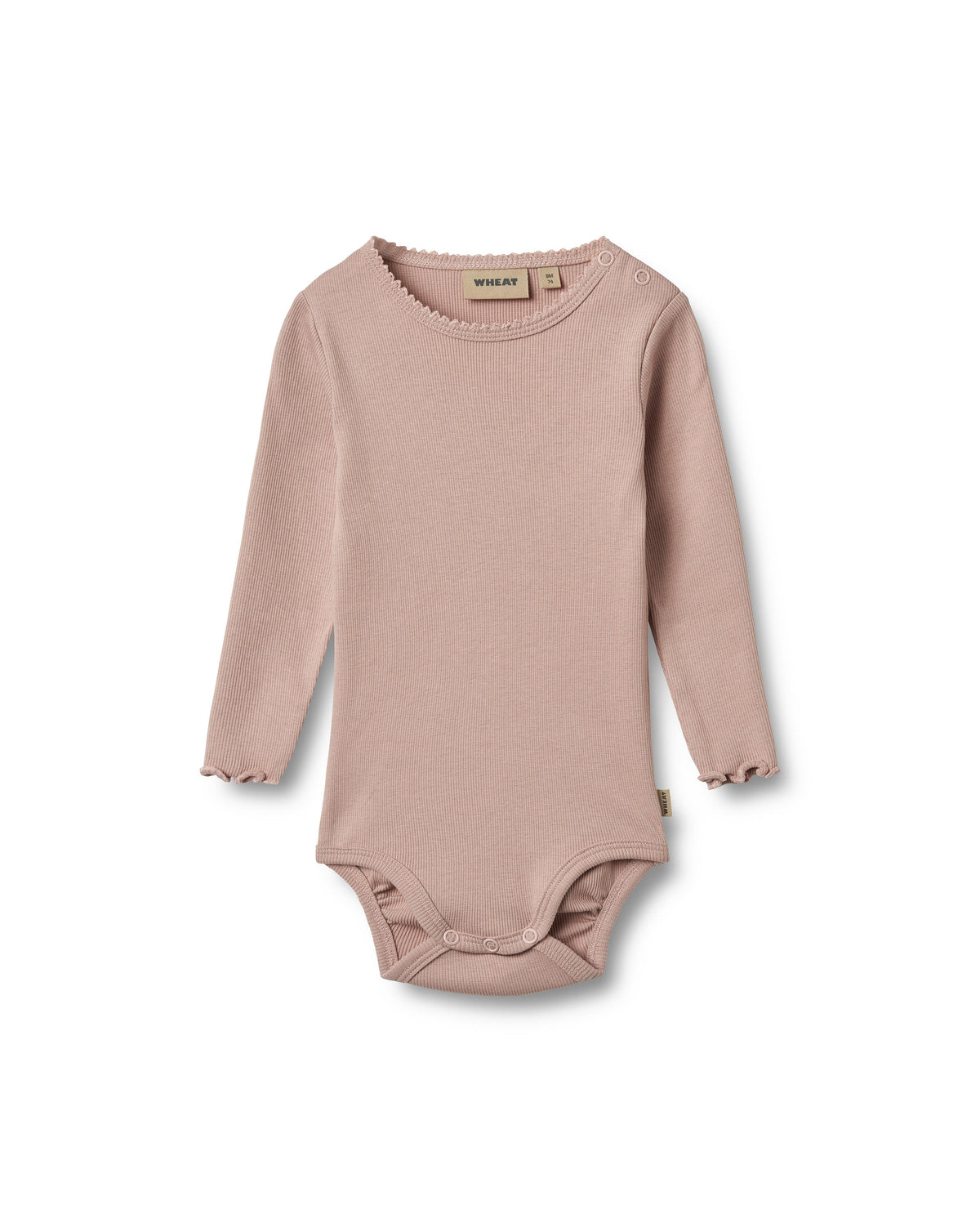 Body a maniche lunghe Regitze - Rosa cipria