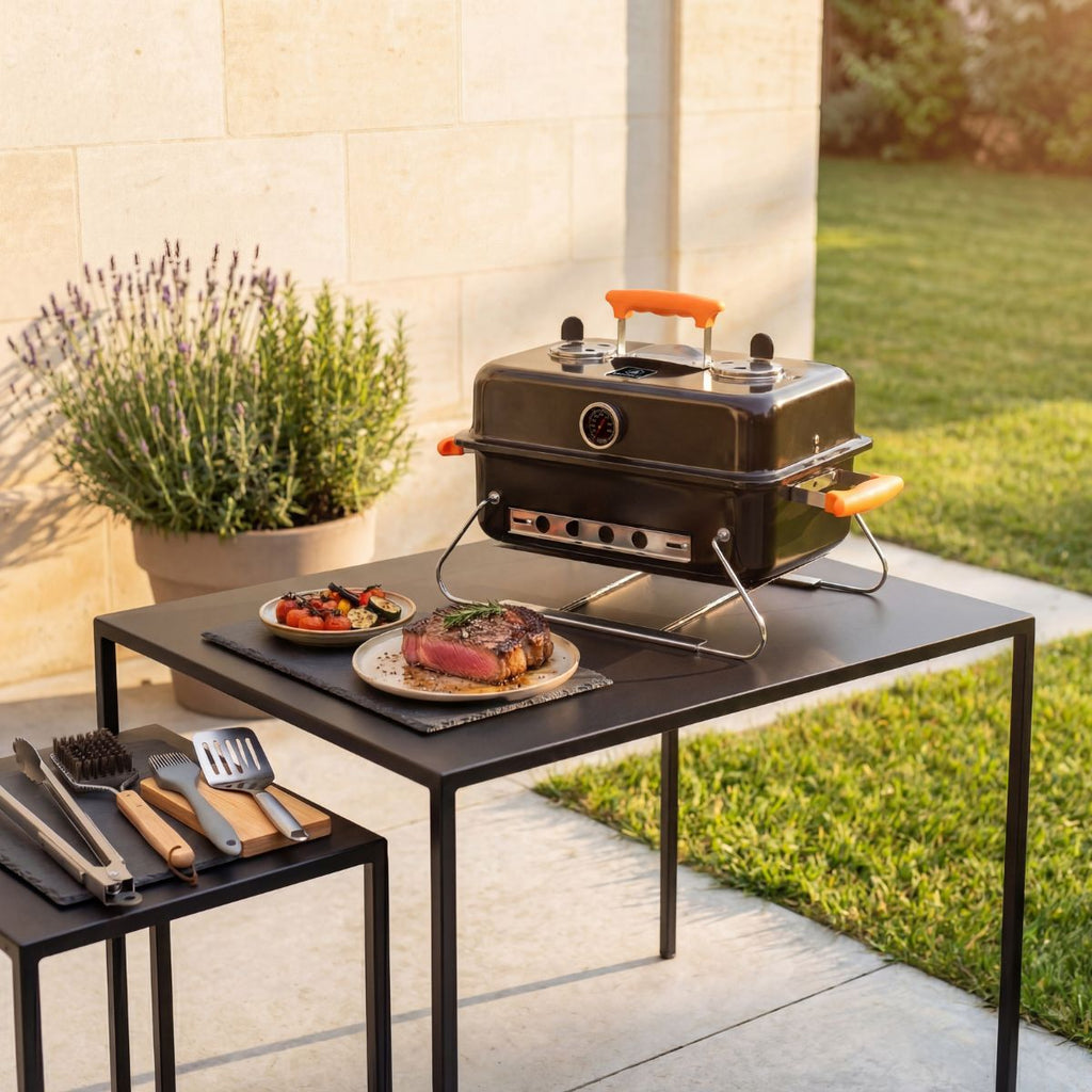 Grill Portable - Acier - Noir