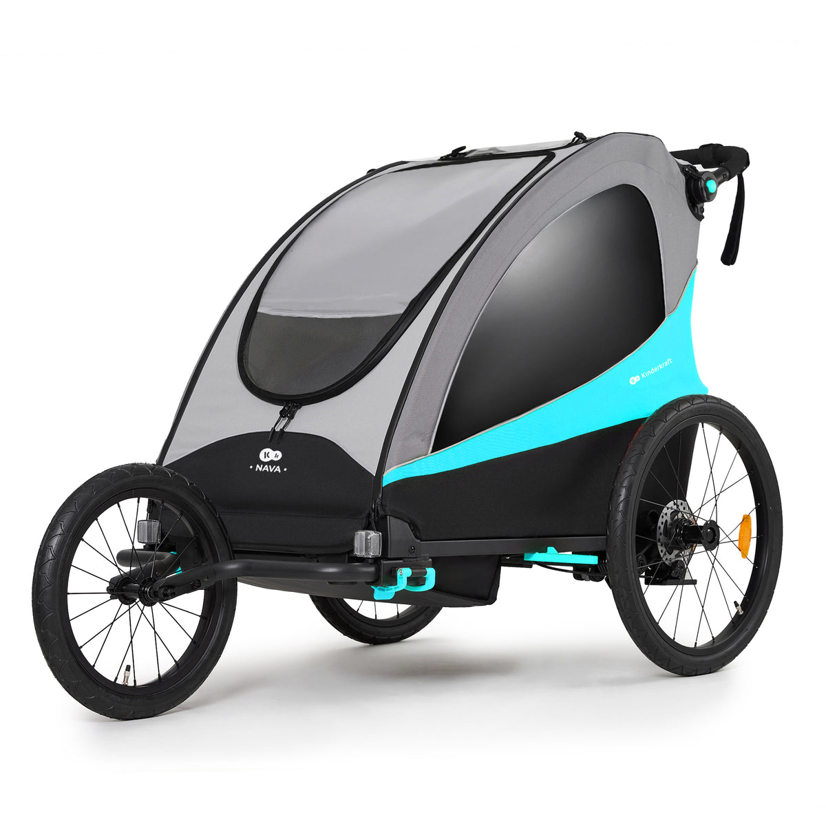 Remolque Bicicleta Infantil 3En1 Nava Azul