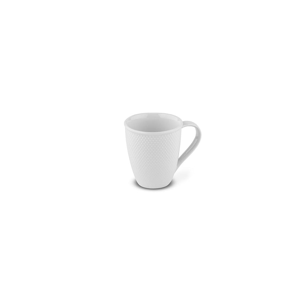 Serenity - Lot De 6 Mugs - Porcelaine - Blanc