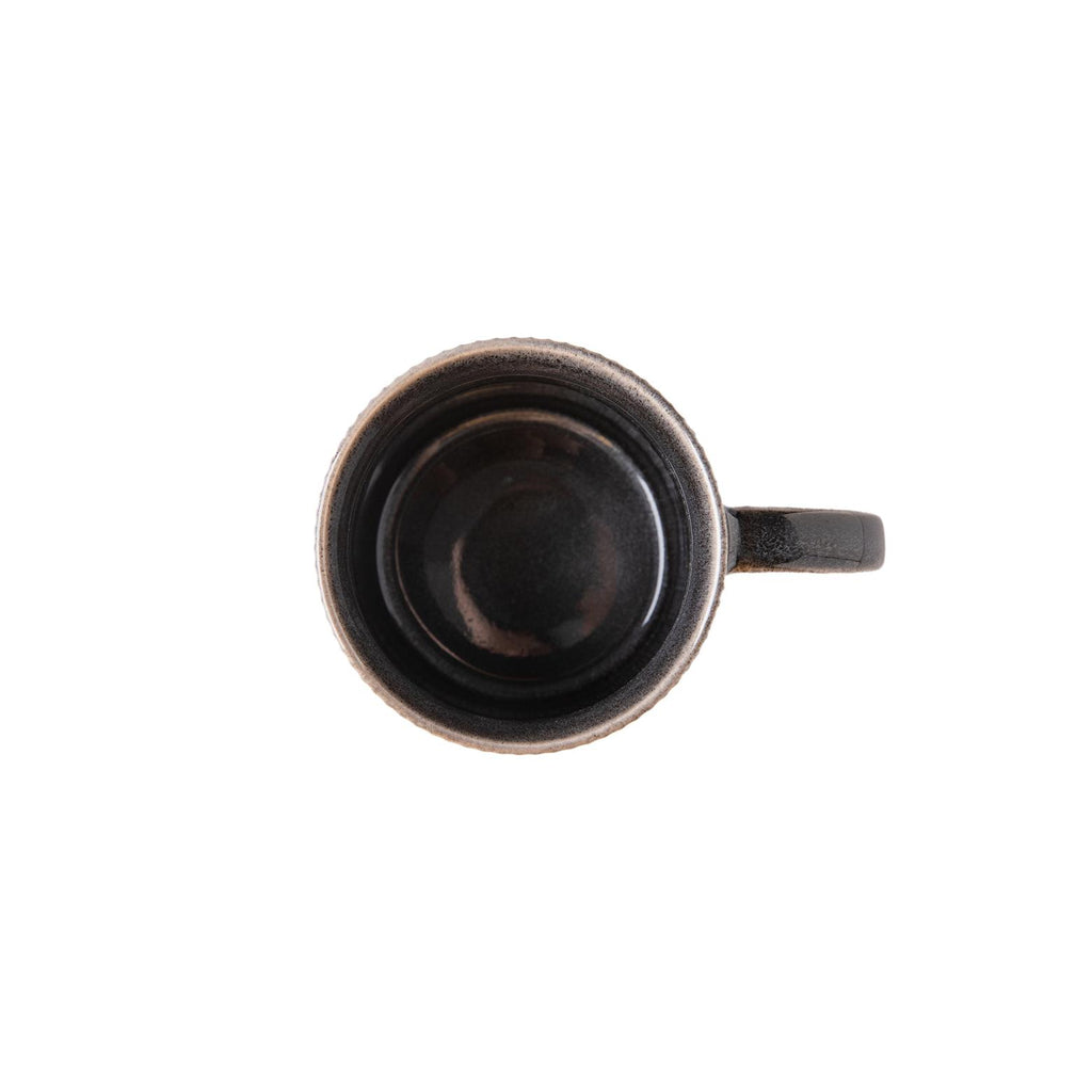 Charbon - Lot De 2 Mugs - Grès Réactif - Noir