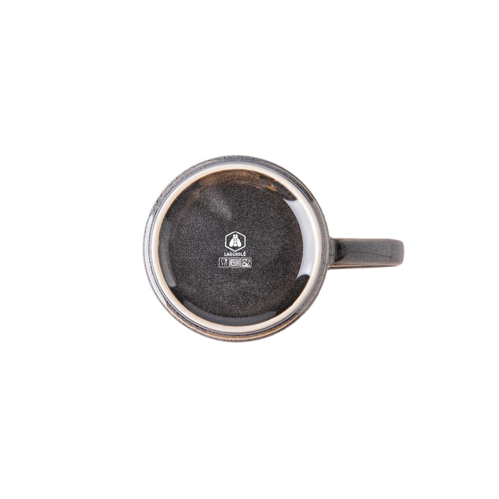 Charbon - Lot De 2 Mugs - Grès Réactif - Noir