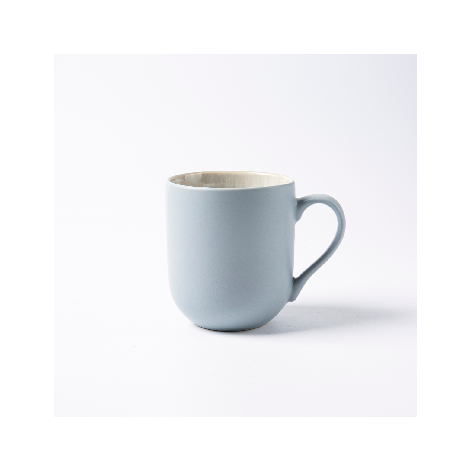 Iris Bleu - Lot De 2 Mugs - Grès Réactif - Bleu