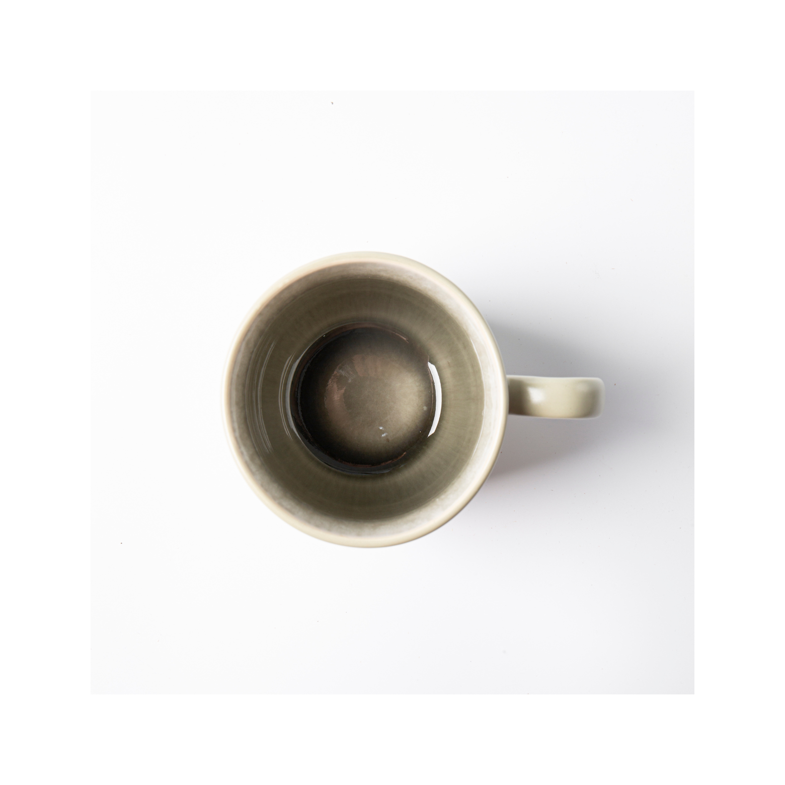 Iris Vert - Set of 2 Mugs - Reactive Stoneware - Green