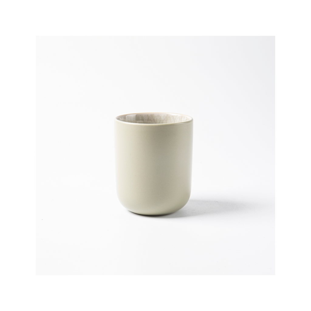 Iris Vert - Set of 4 Cups - Reactive Stoneware - Green