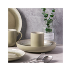 Iris Vert - Set of 4 Cups - Reactive Stoneware - Green