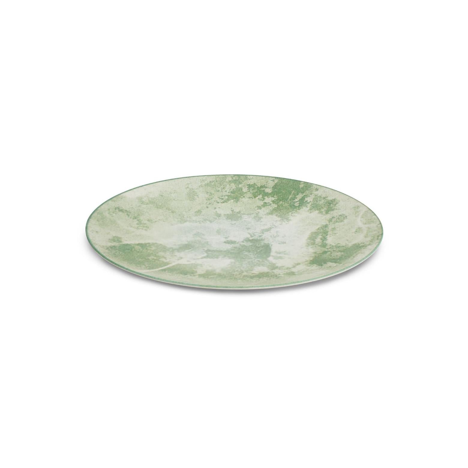 Aube De Menthe - Servicio de mesa de 18 piezas - Porcelana - Verde