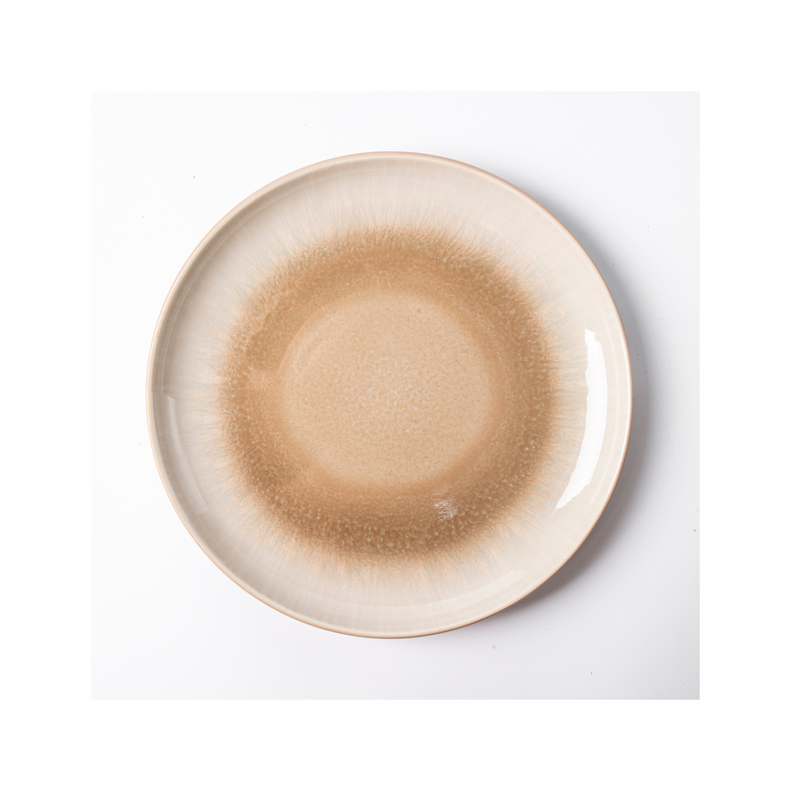 Iris Taupe - Service De Table 12 Pièces - Grès Réactif - Taupe