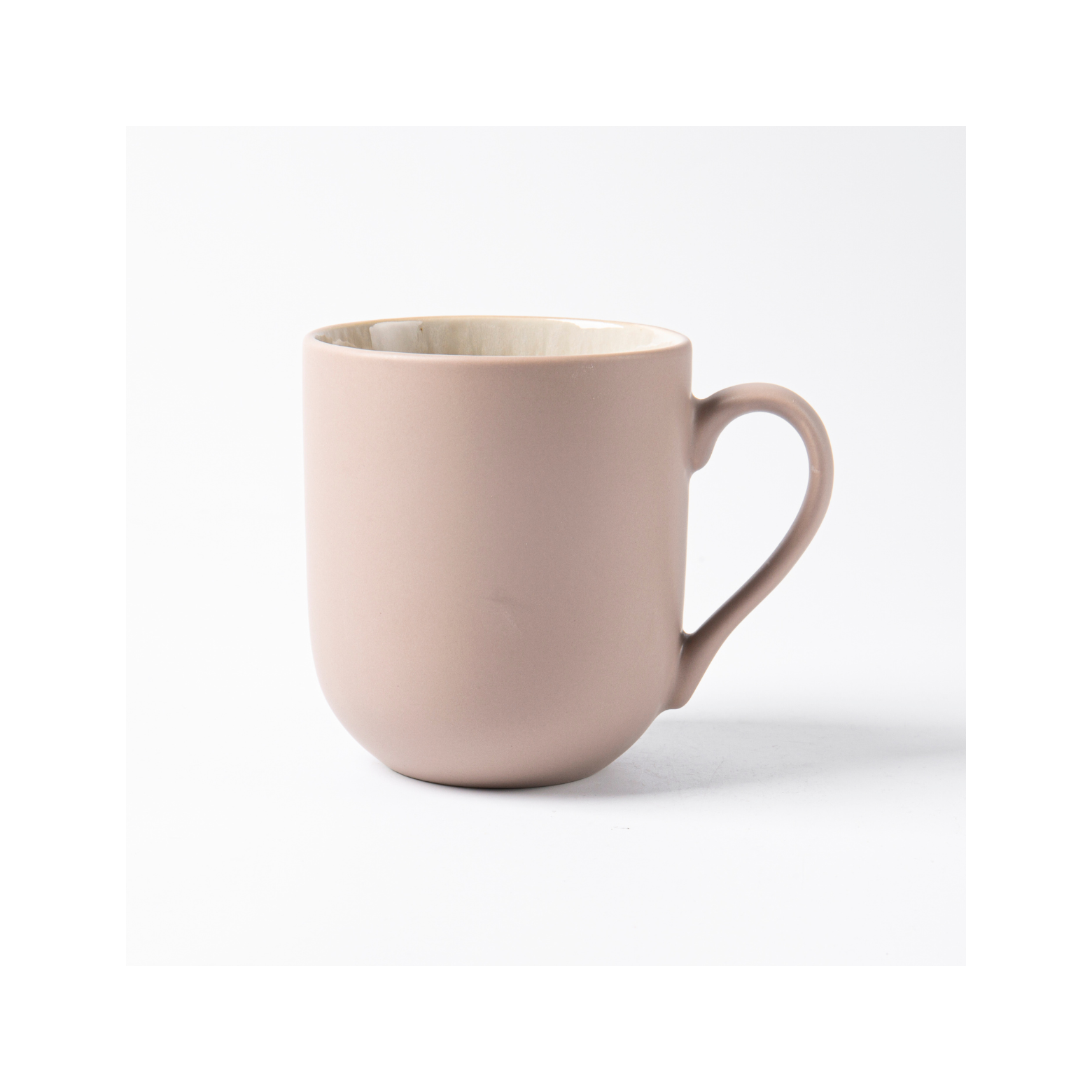 Iris Taupe - Lot De 2 Mugs - Grès Réactif - Taupe