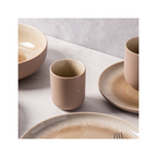 Iris Taupe - Lot De 4 Tasses - Grès Réactif - Taupe