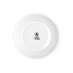 Sélène - Lot De 6 Assiettes Creuses - Porcelaine - Blanc Liseré Argenté