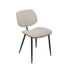 Onde - Lot De 2 Chaises - Tissu - Beige
