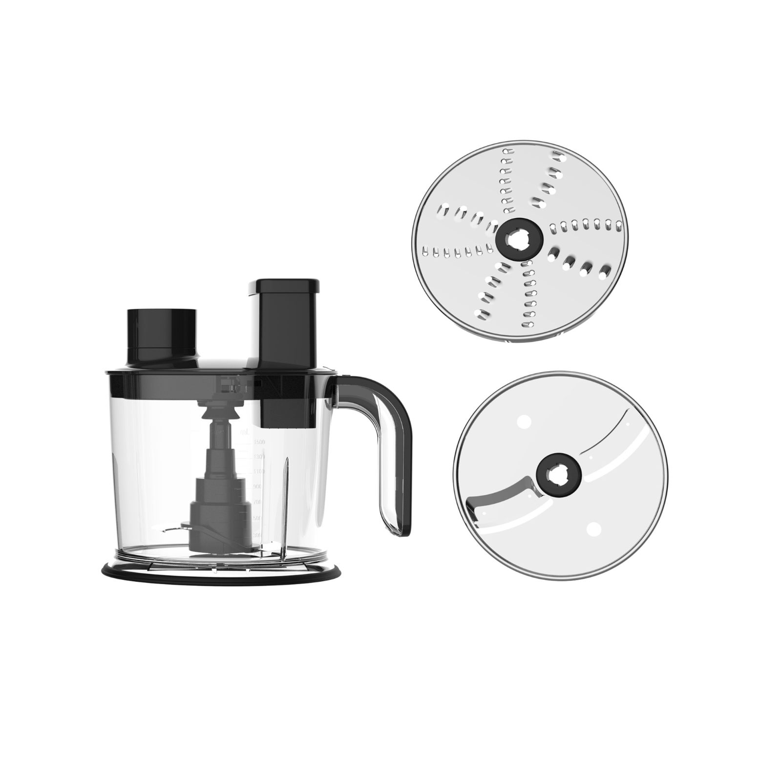Hand Blender 1200 W 10 Pieces - Stainless Steel / Black