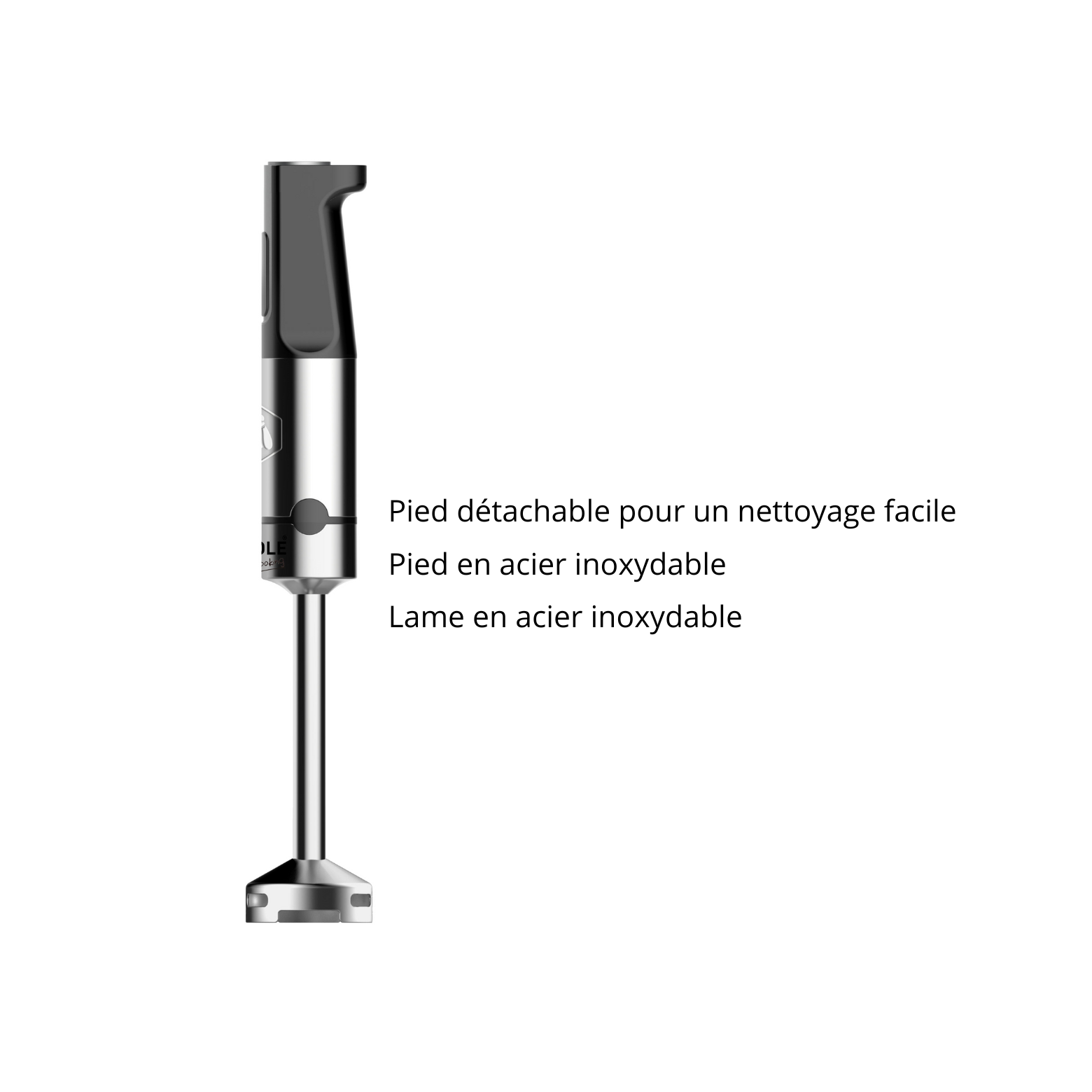 Hand Blender 1200 W 10 Pieces - Stainless Steel / Black