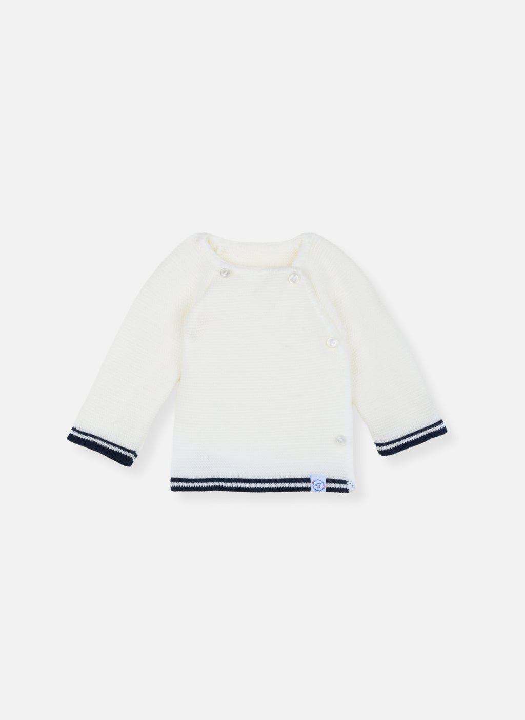 Brassières Bébé Liseré - Rayé Ecru/Marine