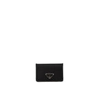 Prada - Porte-Carte Nylon And Leather - Femme - Black