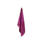 Tartan - Lot De 3 Torchons Jacquard - Coton - Mauve