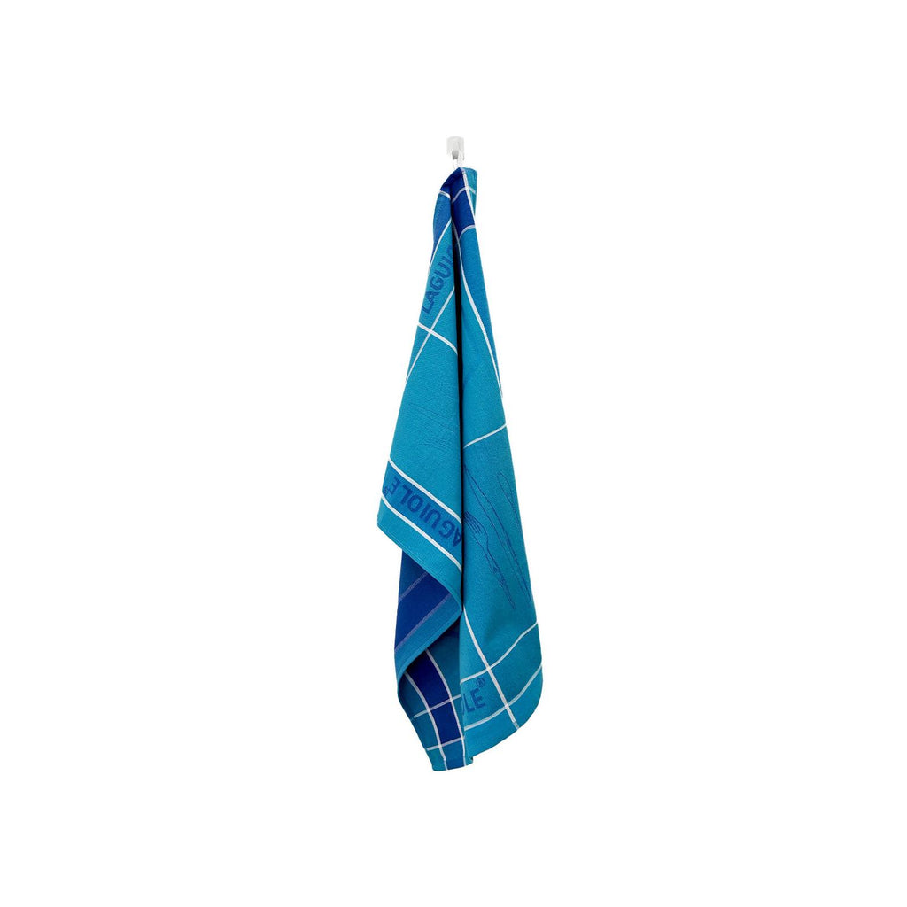 Tartan - Set of 3 Jacquard Tea Towels - Cotton - Blue