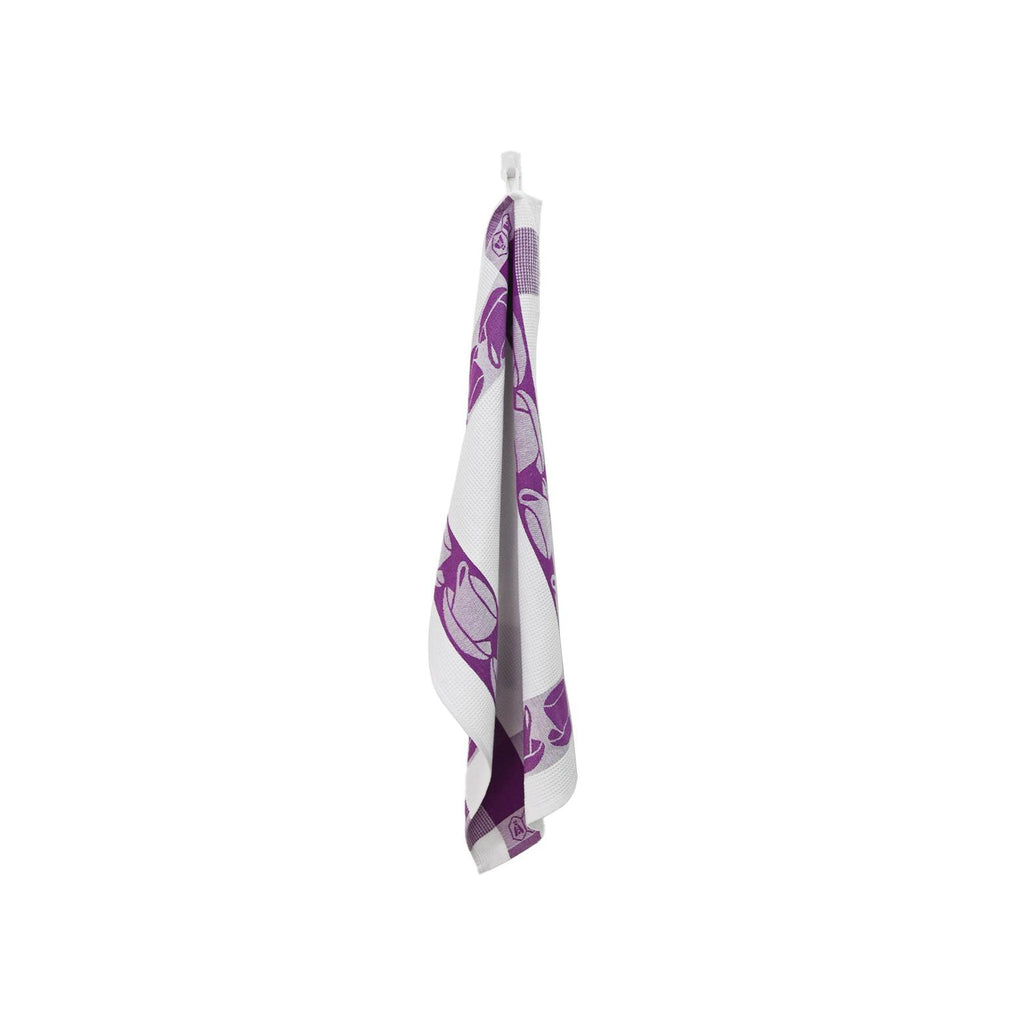 Carré - Lot De 3 Torchons Nid D'Abeille - Coton - Mauve