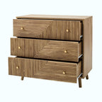 Eden - Commode 3 Tiroirs - Lamellées